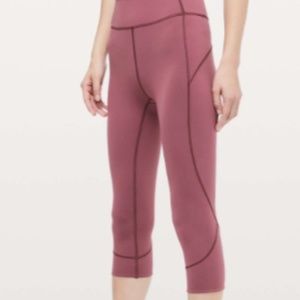 Lululemon In Movement Crop Everlux 19" NWOT 12